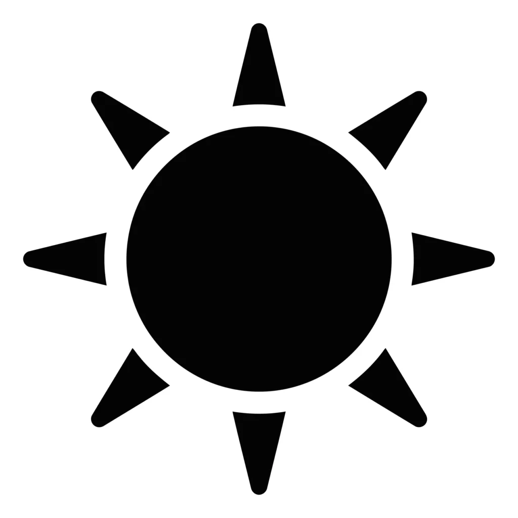 sun icon vector illustration
