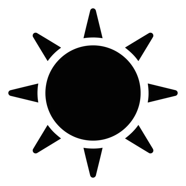 sun icon vector illustration