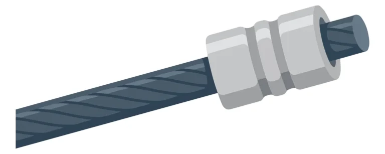 swaged steel wire rope with metal crimp sleeve