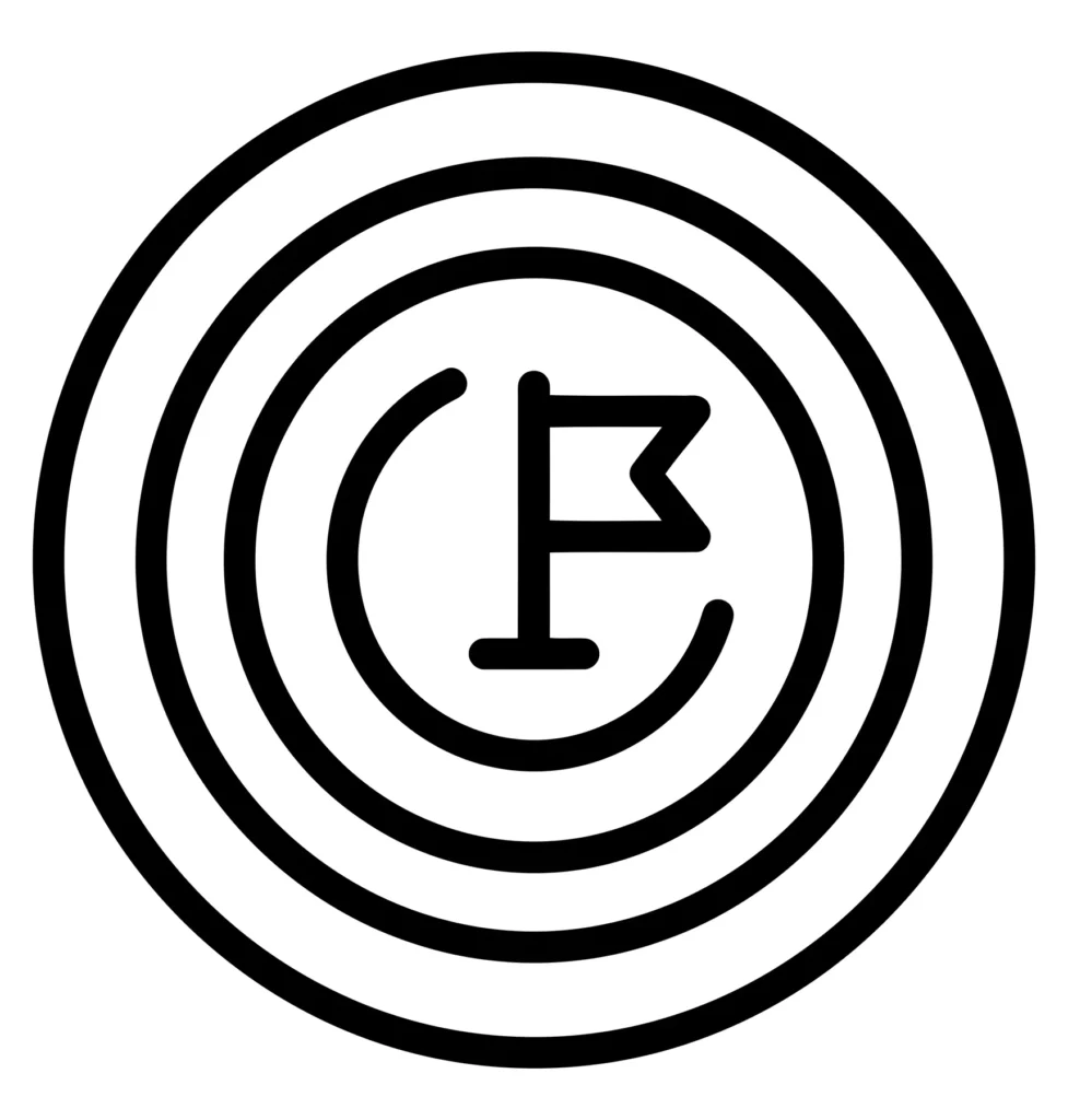 target with flag icon