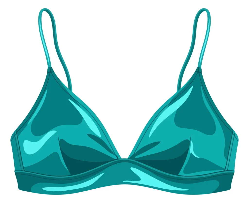 teal blue bikini top