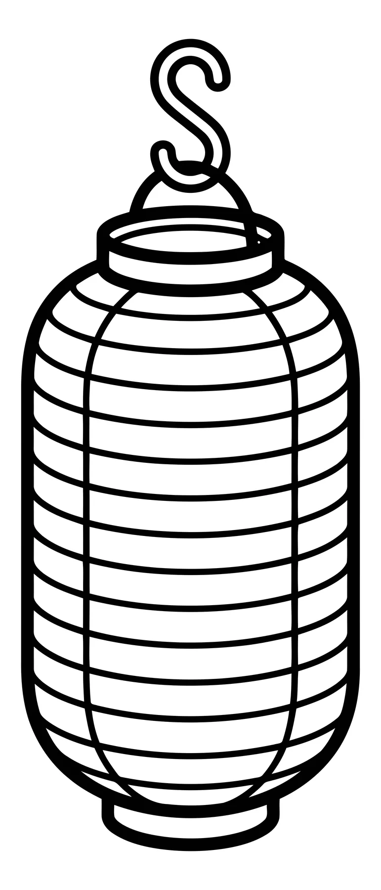 Hanging Traditional Paper Lantern with Hook
