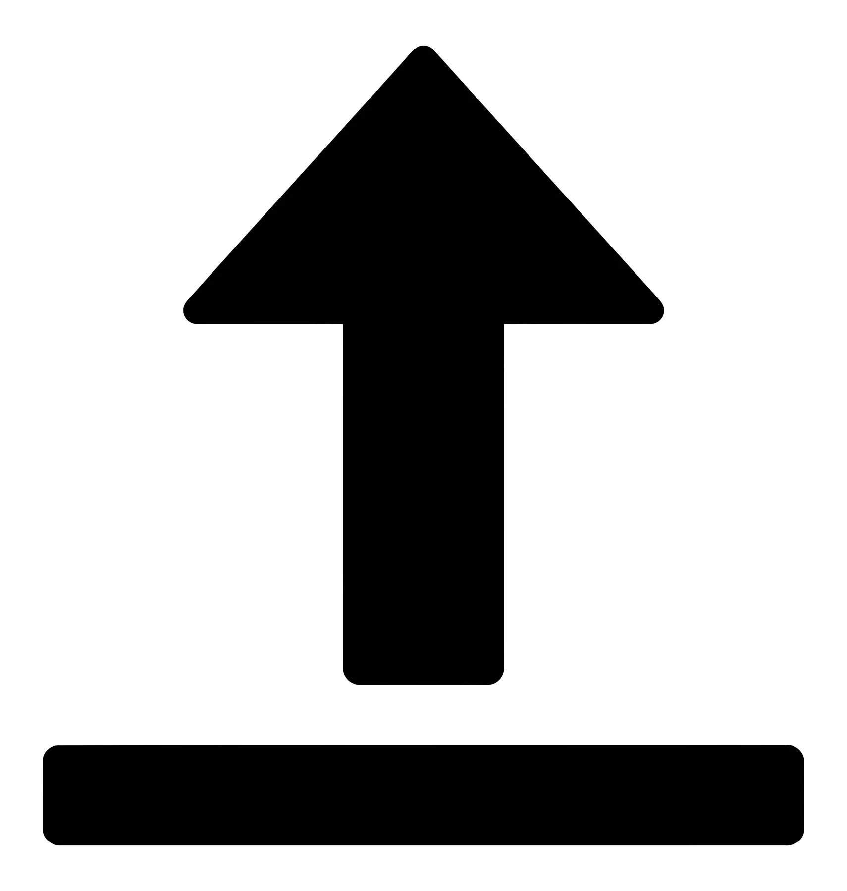 upload button icon with arrow