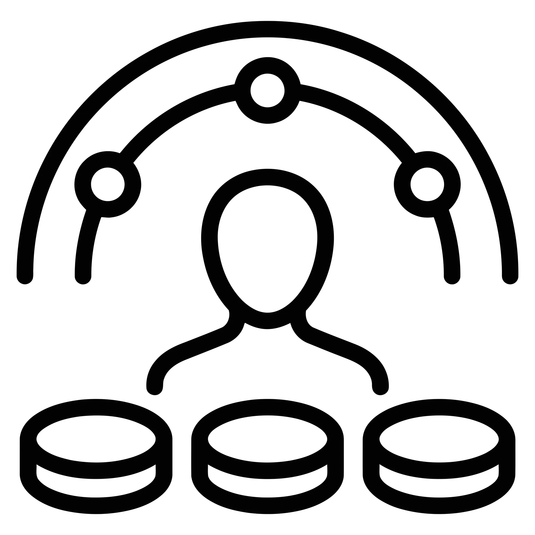 User Management and Data Processing Icon Set