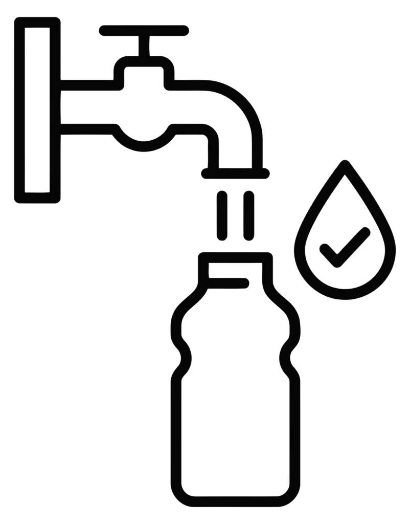 water bottle filling station icon