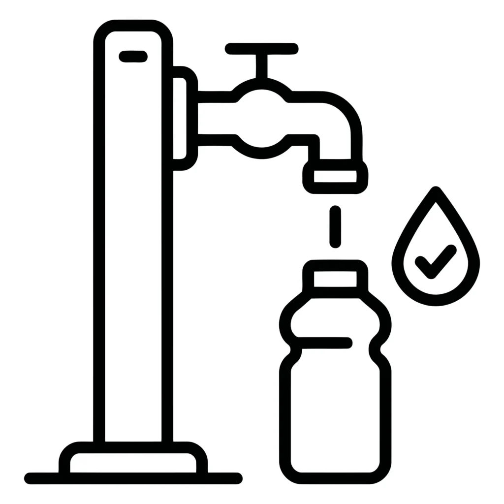 water bottle refill station icon