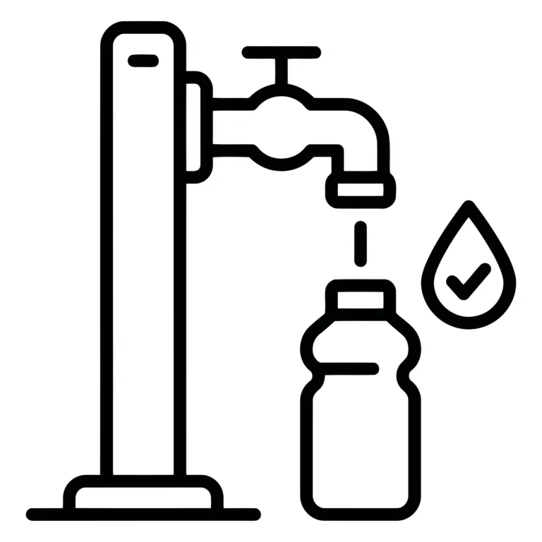 water bottle refill station icon