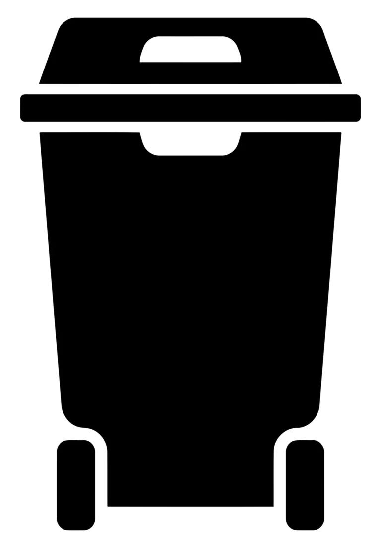 wheeled waste bin icon vector illustration