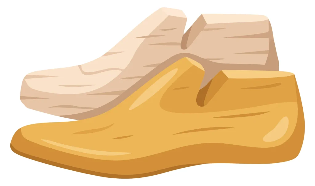wooden shoe lasts for shoemaking and repair