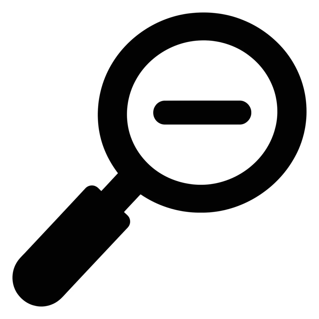 zoom out icon
