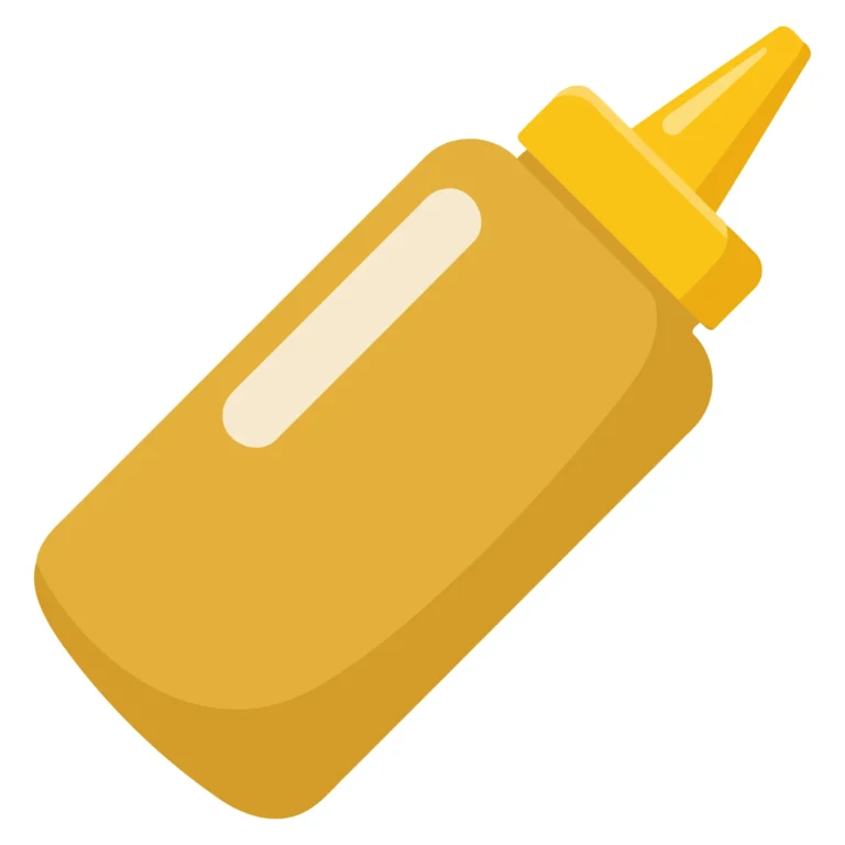 Yellow Condiment Bottle Icon