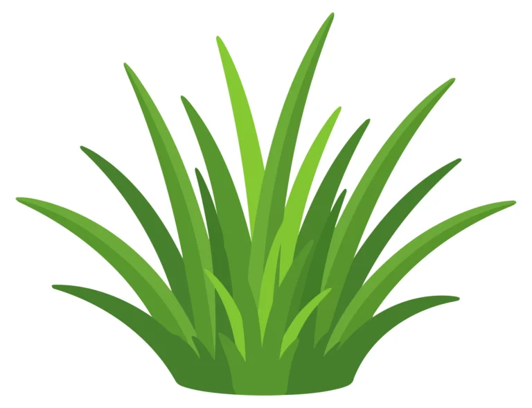 Vector illustration of lush green grass blades