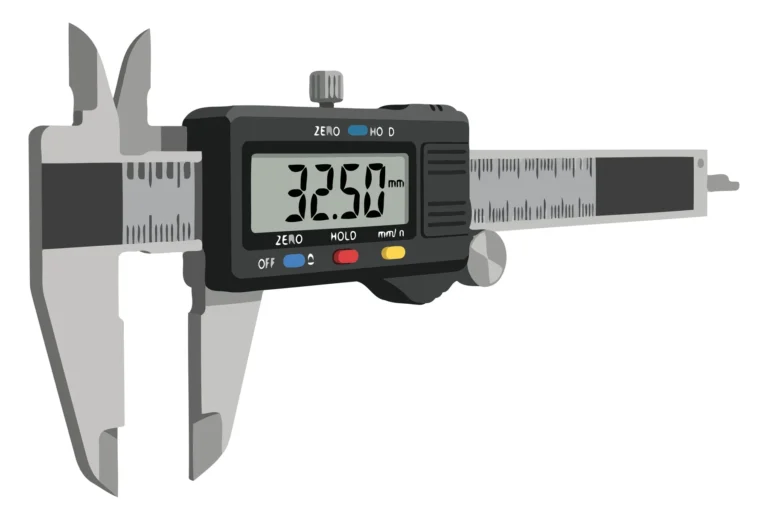Digital Calipers Displaying Measurement 32.50