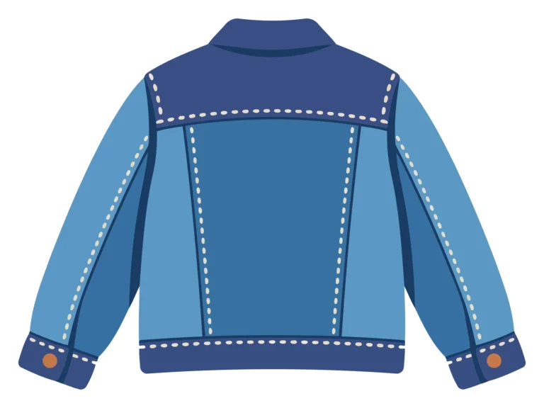 Vector jacket with geometric stitching pattern