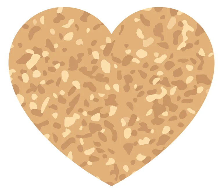 Abstract Textured Heart Shape Design