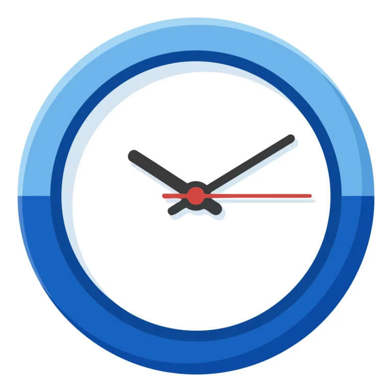 Modern Circular Digital Clock Vector