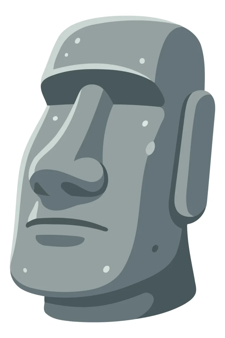 Easter Island Moai Stone Head Sculpture