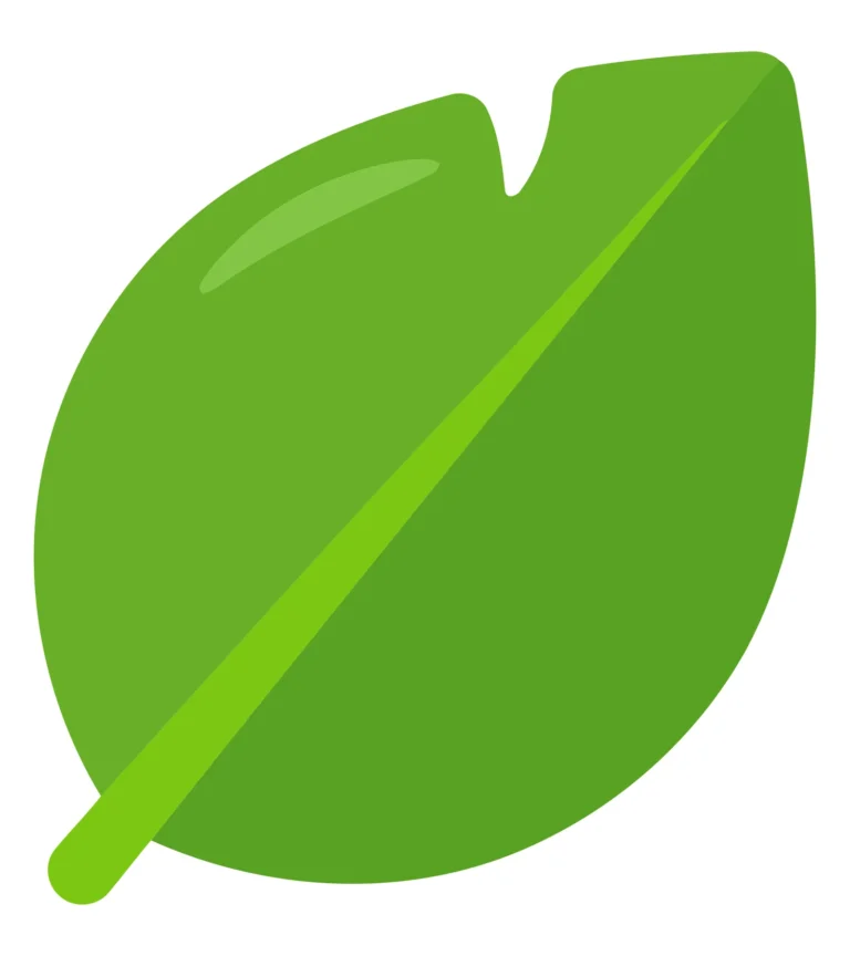 Simple Green Leaf Icon