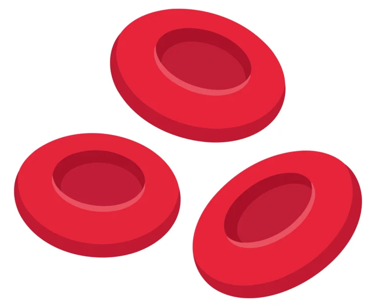Three red circular rings in a 3D minimalist vector illustration
