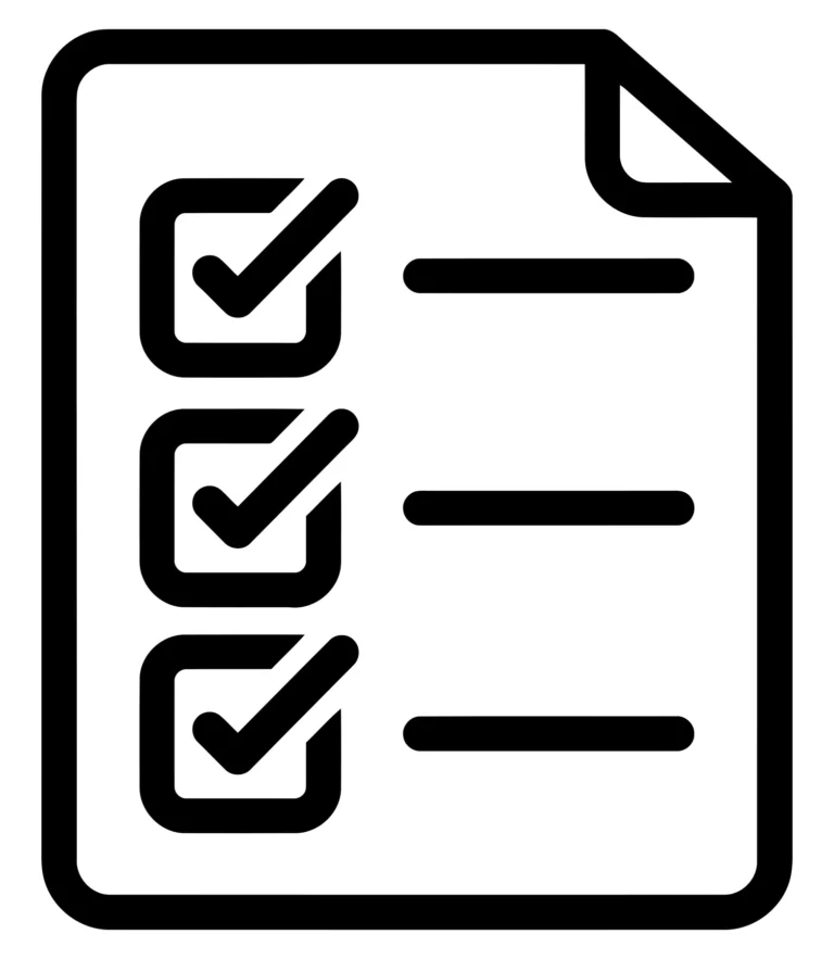 Checklist Icon with Checkmarks