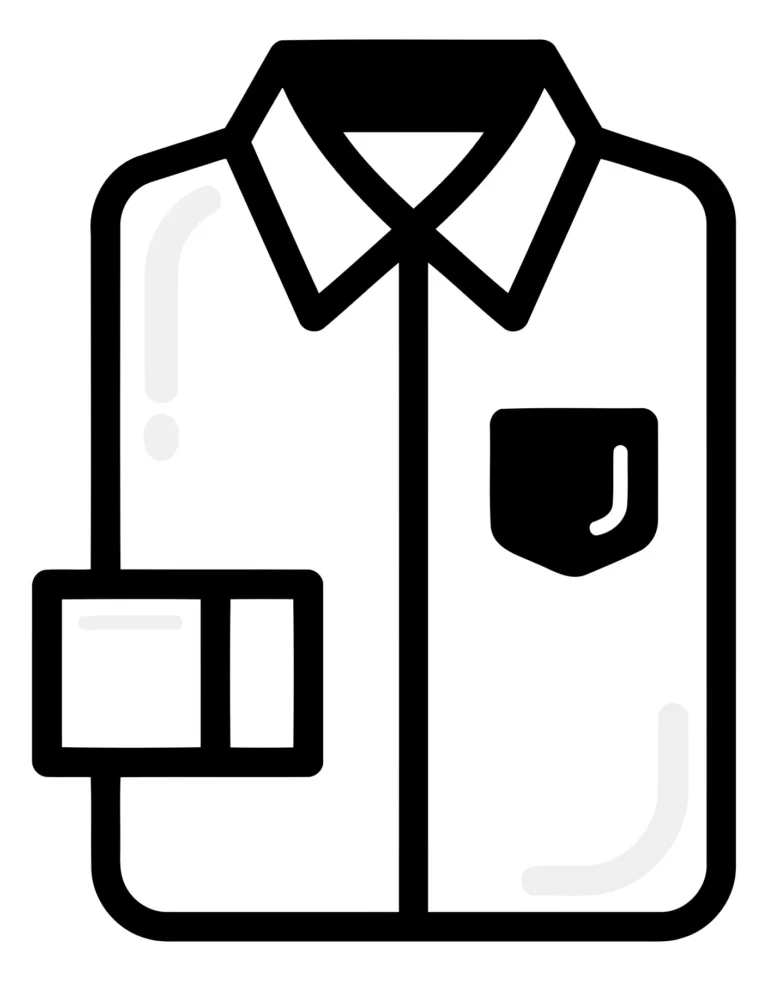 Minimalist Business Shirt Icon with Pocket