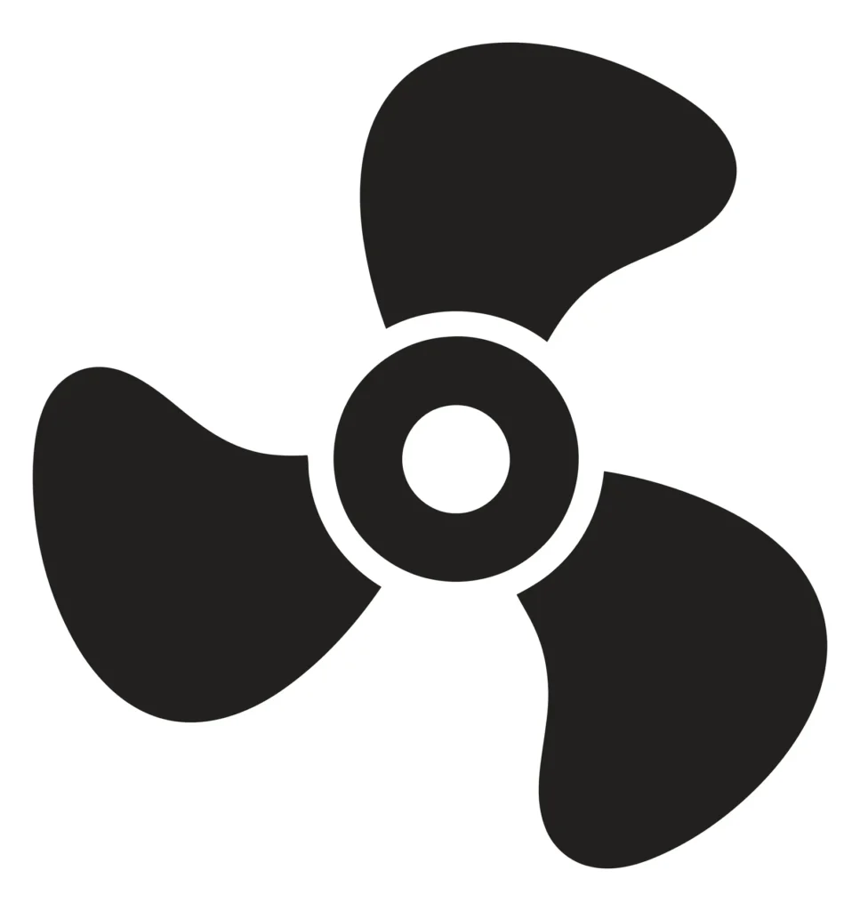 Minimalist Four-Bladed Propeller Icon djhrfghdghgdfhfghdgfhdghf (955)