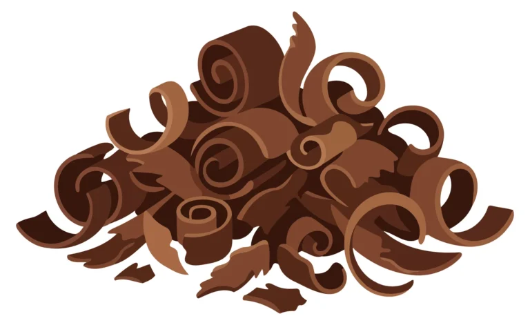 Abstract Chocolate Shaving Artwork Vector